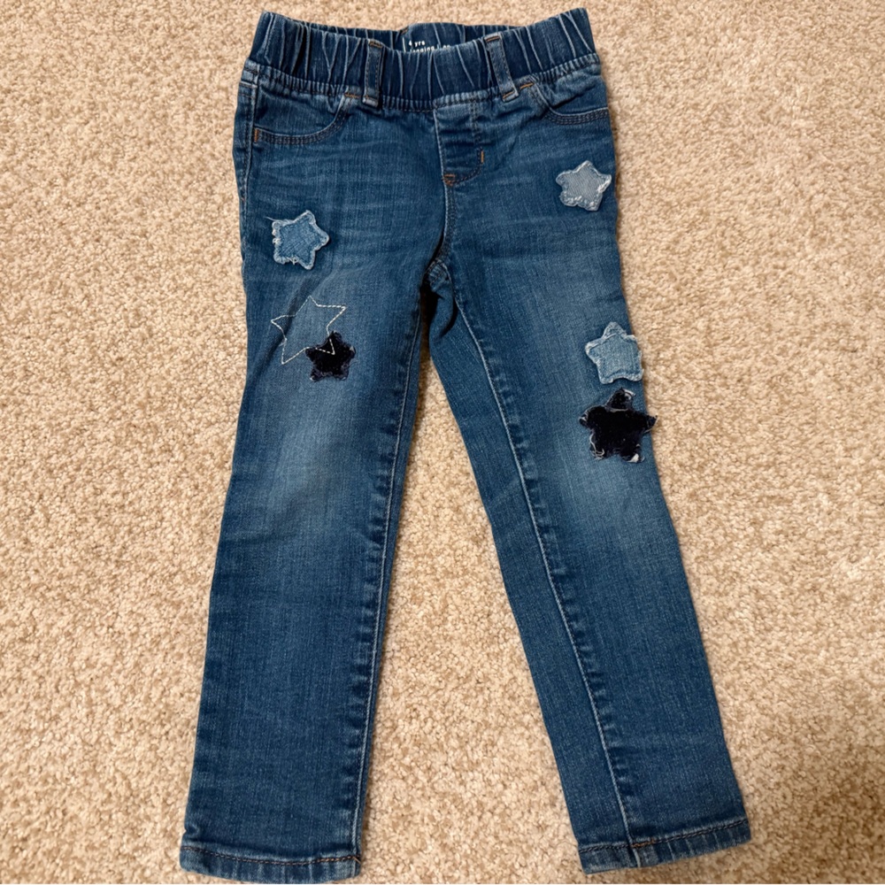 GAP Kids Blue Denim Jeans with Star Accents